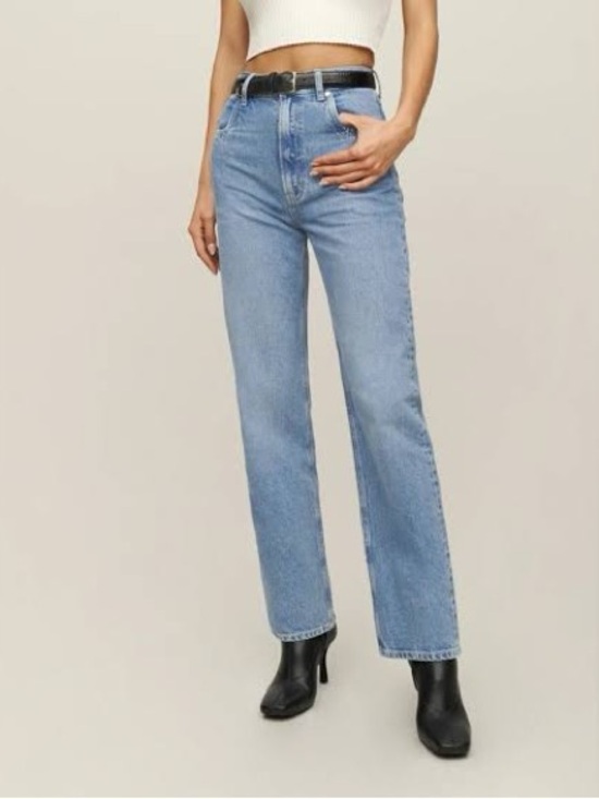 Reformation Denim - NWT REFORMATION COWBOY POINTED POCKET HIGH RISE STRAIGHT JEANS